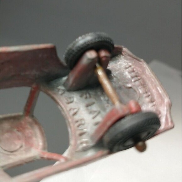 Vintage Tootsie Toy Fiat Abarth Red Made in U.S.A. Die Cast Collectible Car - Picture 12 of 13